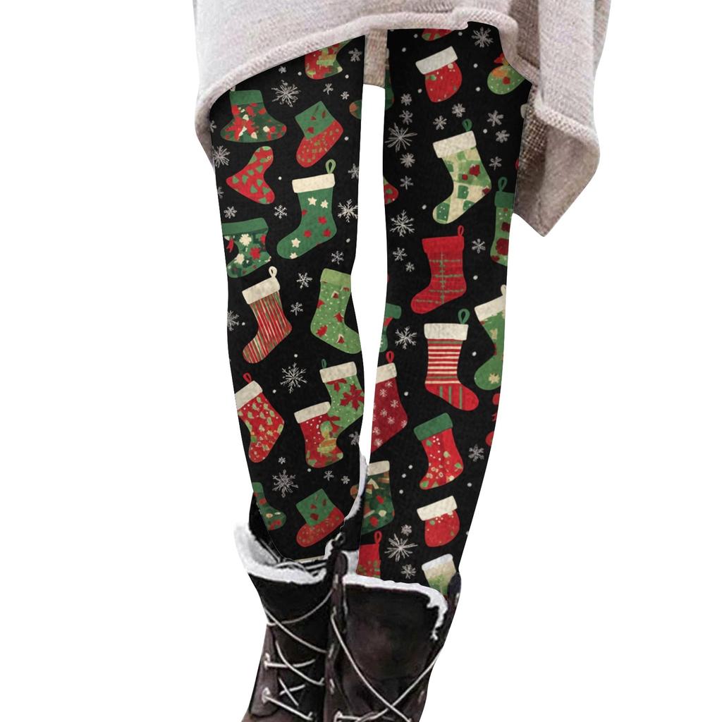 Женские брюки с принтом, эластичные мягкие хлопковые леггинсы, повседневная домашняя пижама