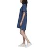 adidas Оригинальное платье с коротким рукавом для женщин, темно-синее, FM3278