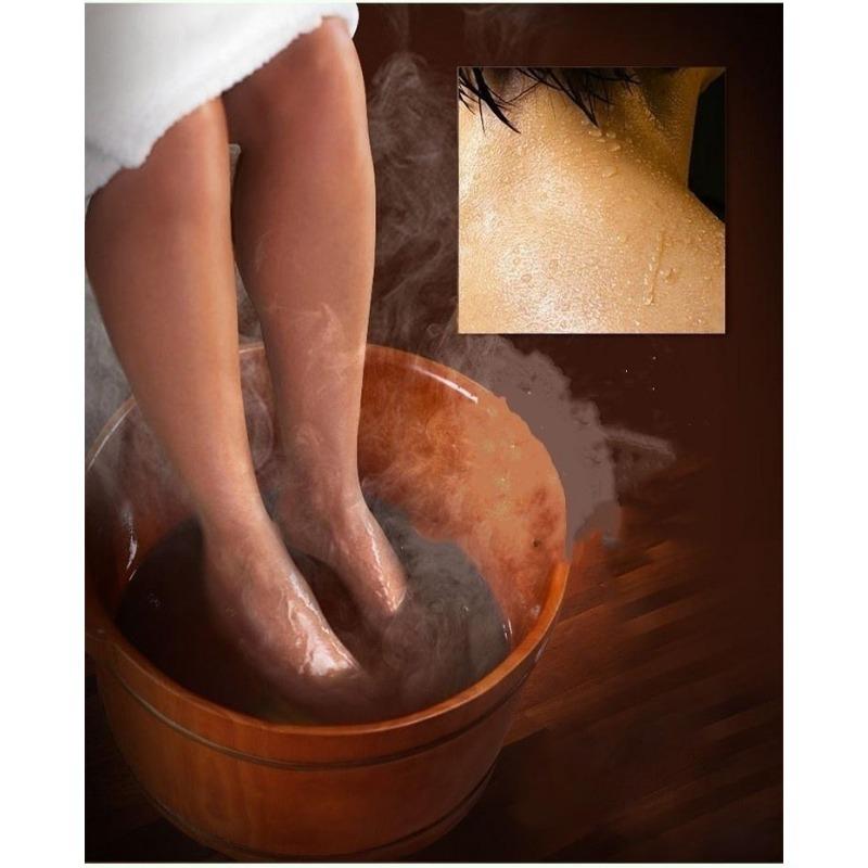 Ginger Foot Soak Leg Slimming Foot Bath,Wormwood Foot Bath, Chinese Herbs Foot Bath Softens Calluses & Soothes Sore Tired Feet-Foot Spa Relax Massage