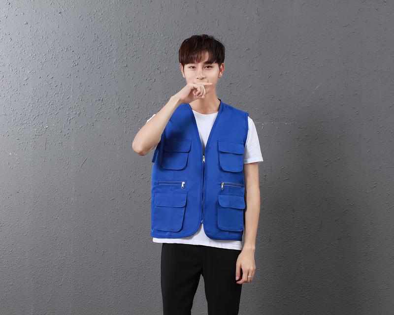Волонтерский жилет с несколькими карманами и логотипом на заказ для общественных и фотографических мероприятий