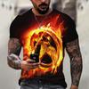 Summer Men's T-shirts 3d Phoenix Print Graphic Short Sleeve Tops Fashion Hip Hop Tees Men Oversized T Shirt Vintage Men Clothing