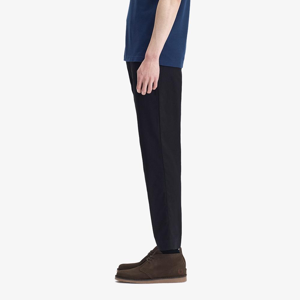 FRED PERRY [Sharp] Slim Fit Twill Trousers - Black Afpm261T301-102