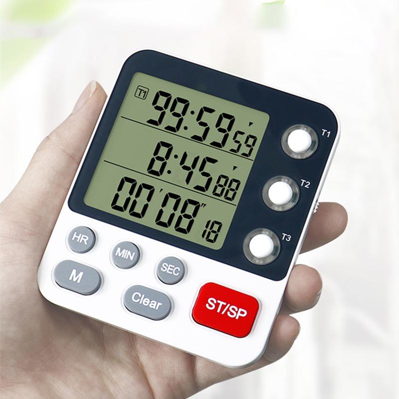 Обратный отсчет выпечки на кухне, выдвижная подставка с магнитной спинкой и крючок для большого дисплея