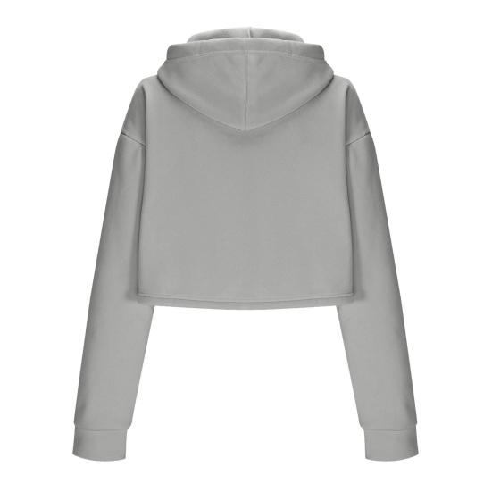 Женское укороченное худи на кулиске, повседневные пуловеры с длинным рукавом, спортивные кроп-топы для тренировок, осенние наряды