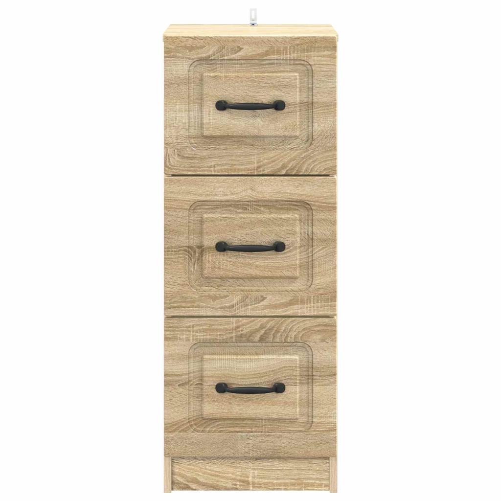 Drawer Cabinet Sonoma Oak 33 x 34.5 x 87 cm Particleboard