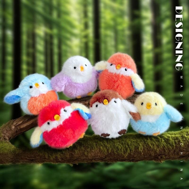 Плюшевая игрушка животное Брелок-птица из мягкого короткого плюша для детей и студентов