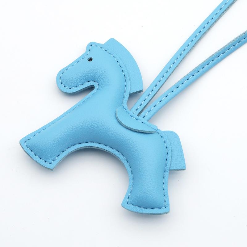 High-End All-Match Pu Leather Mini Pony Pendant For Women Multi-Colored Pony Bag Accessories Car Pendant Birthday Gift
