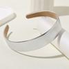 Glossy Leather Headband 3CM Width Simple Headwear Fashionable Face Wash Headband  Party Look