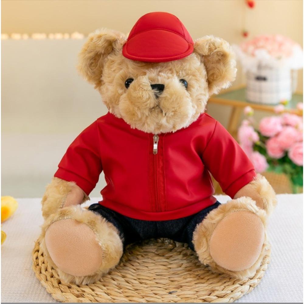 Internet Celebrity Traffic Police Bear Doll Uniform Fire Bear Teddy Bear Activity Gift Doll Plush Toy