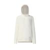 Simple Versatile Comfortable Hooded Sweatshirt Women Tops Vanilla-White A11W511201FIV