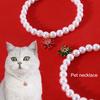 Привлекательный изысканный элегантный кулон с цветком, ожерелье с искусственным жемчугом для домашних животных и кошек, товары для домашних животных