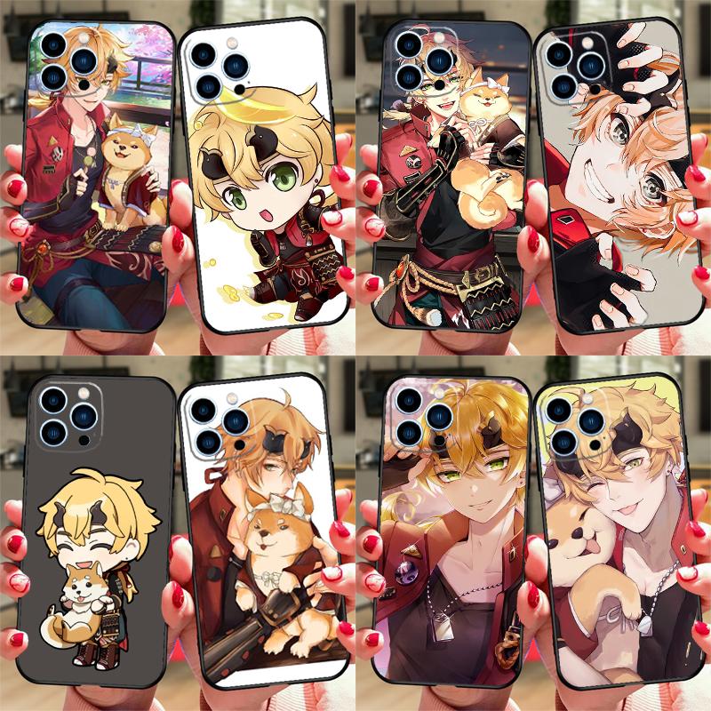 Игровой чехол Thoma Genshin Impact для Oppo A17 A57 A77 A76 A16 A96 A18 A60 A80 A40 A38 A58 A78 A98 A94 A74 A54 A15 A5 Pro