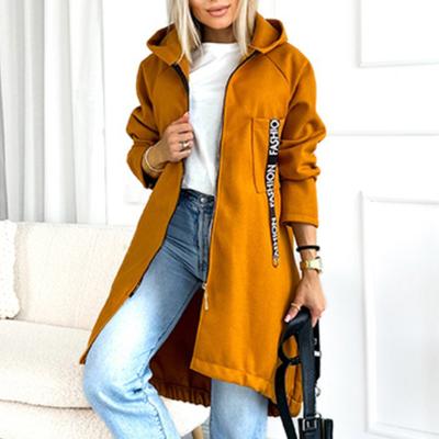 Женский модный повседневный кардиган-жакет однотонного цвета с длинными рукавами