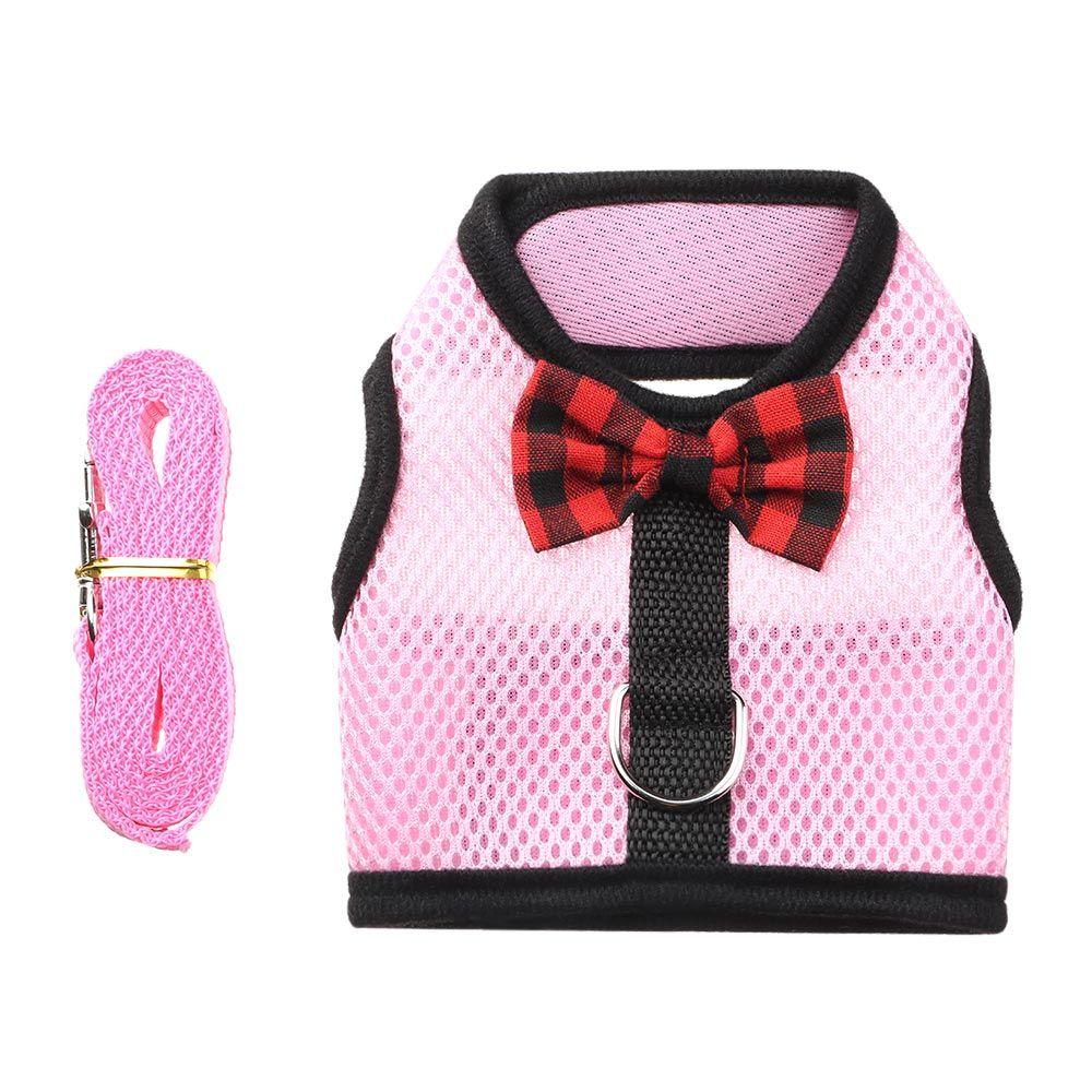 Ferret Small Animals Pet Lead Bunny Mesh Chest Hamster Vest Harness Rabbit Leash Collar