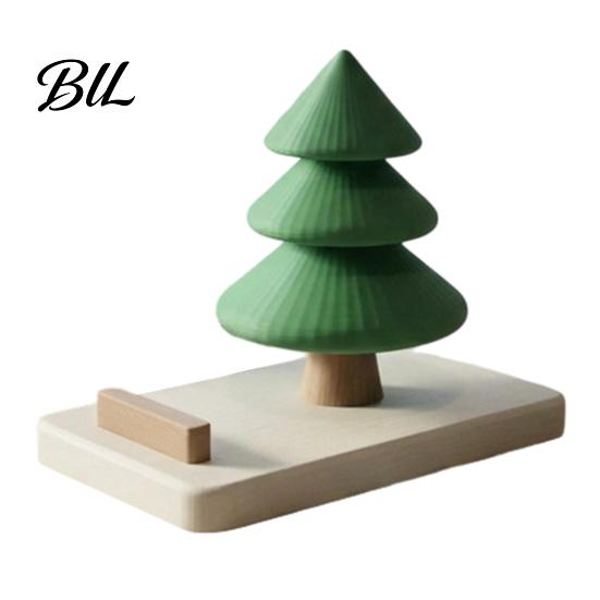 Christmas Gift for Colleagues Tree Phone Stand, 3D Printed Creative Desk Holder Cell Decorative Stand Phone, Festive Holiday Desktop Decor Home Office