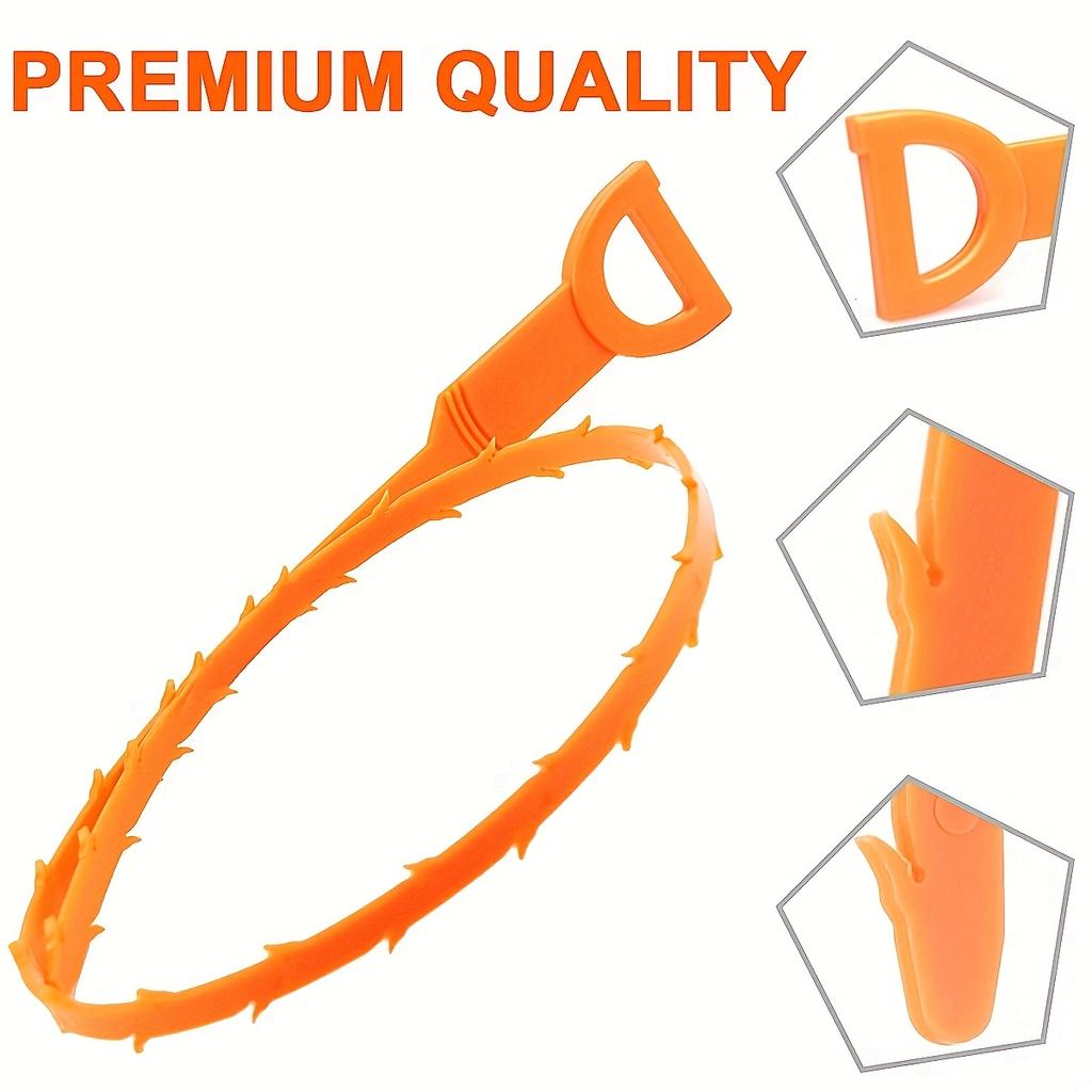 3pcs25 Inch Drain Clog Remover,Hair Snake Tool Drain Opener, Sink Snake For Sewer Kitchen Sink Bathroom Tub Toilet Clogged Drains Relief Cleaning Tool