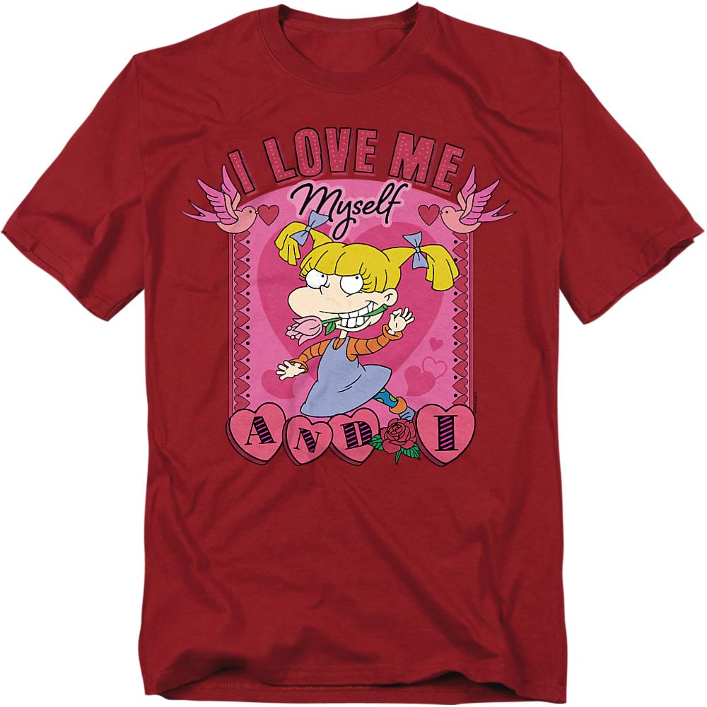 Rugrats Унисекс Взрослая Футболка Ко Дню Святого Валентина Angelica Я Люблю Себя Самого Себя И Меня