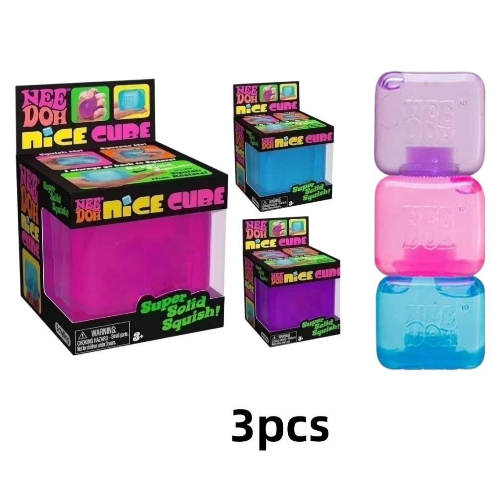 Разноцветный Кубик-недоход Nice Cube Сенсорный Сниматель Стресса Подарки Своими Руками для Снятия Тревоги Полезный Сенсорный Кубик для Взрослых и Детей Сделай Сам
