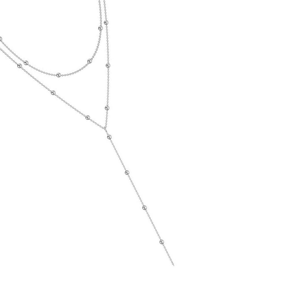 Элегантное многослойное ожерелье с геометрическими кисточками, очаровательное ожерелье из золотых/серебряных бусин с кисточками для повседневного и романтического наряда