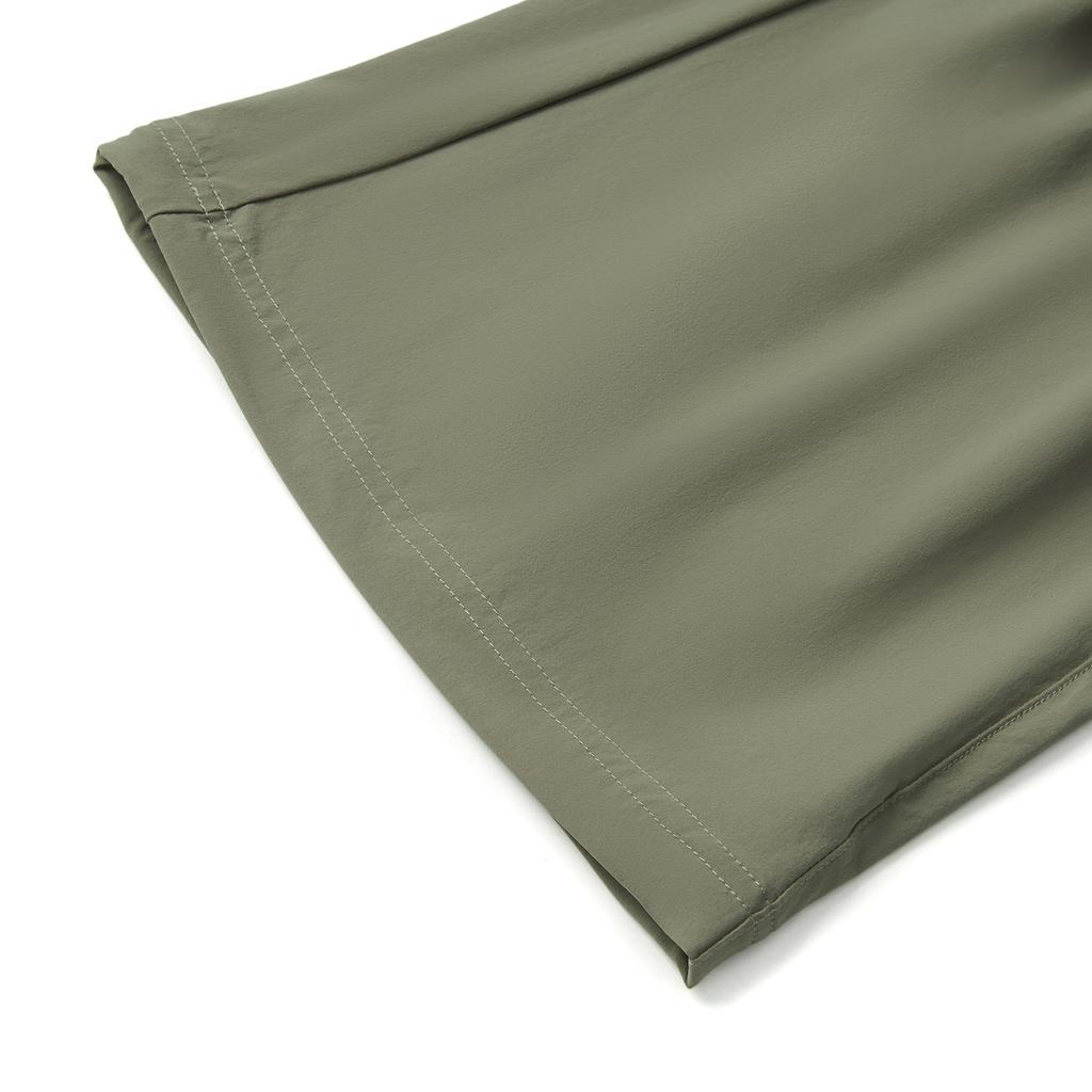 Li Ning Fitness Series Solid Color Mid Waist Comfortable Versatile Breathable Straight Leg Sports Long Pants Women Pants Tea-Green AYKV226-5