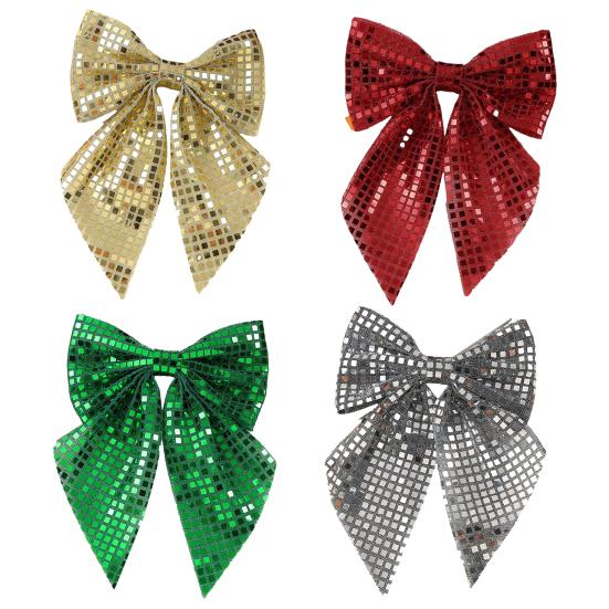 Yousheng Hairpin Bow Theme Sparkling Sequins Long Ribbon Hair Clip Bright Color Lightweight Back Head Hair Claw Hair Accessories