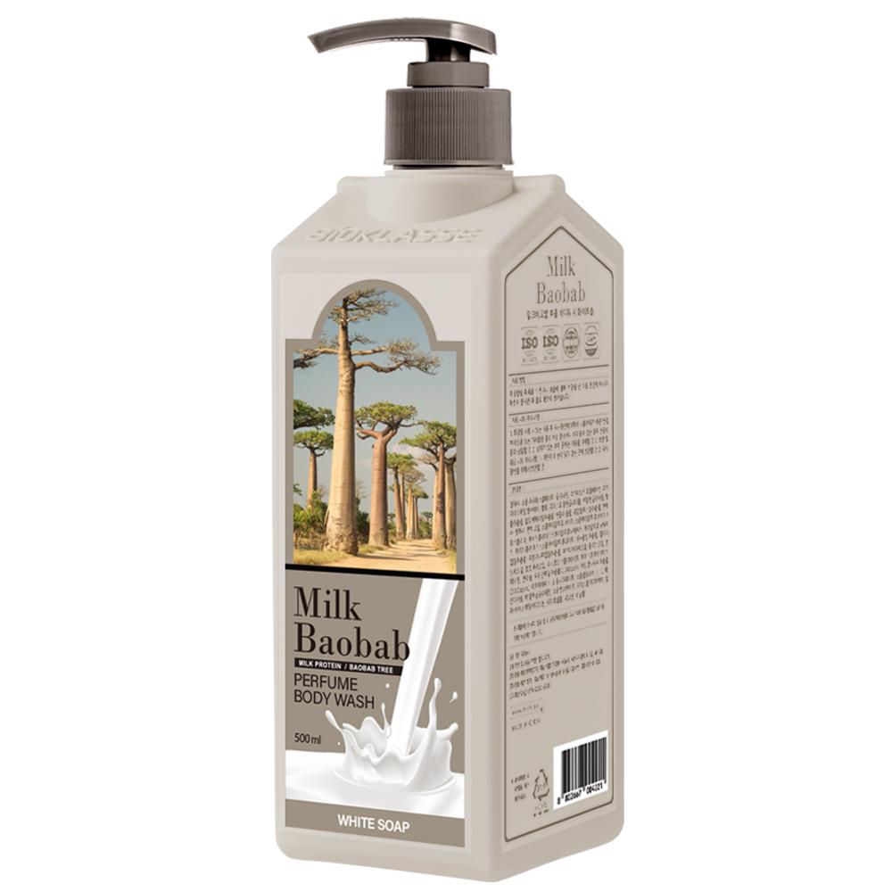 Парфюмированное мыло для душа MILK BAOBAB белое мыло 500мл