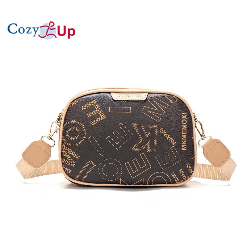 Cozy Up Single Shoulder Bag Fashionable and Minimalist Letter Printed Crossbody Bag