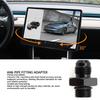 AN6 Pipe Fitting Adapter Aluminum Alloy External Thread Adapter Black for Fuel Gas Oil Line External Thread Adapter