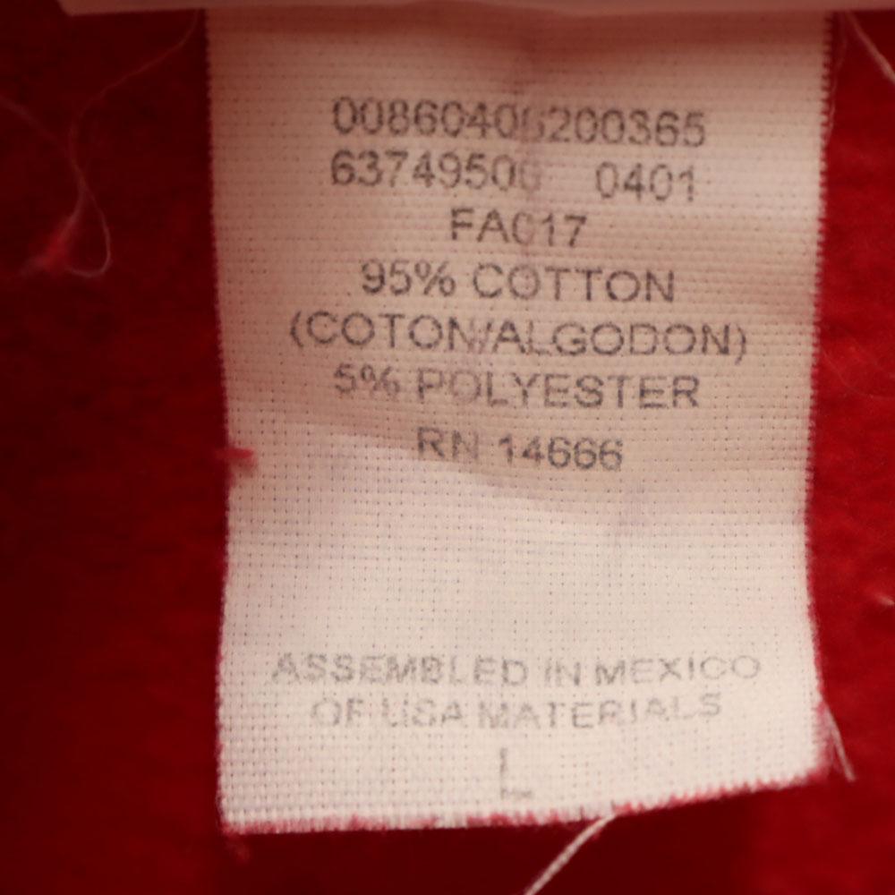 Lee 90-е Старые Толстовки с длинным рукавом L Красный Начес сзади Мужские Б/У