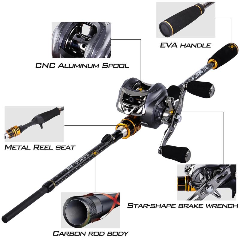 Катушка для удочки и сумка, дорожные удочки, 11 + 1 BB, катушка для ловли наживки, пресноводный окунь, ловля карпа