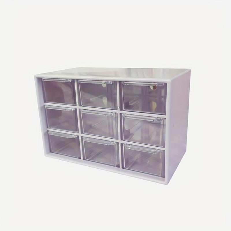 Пылезащитный многоячеечный настольный органайзер с выдвижными ящиками - Портативный ящик для хранения ювелирных изделий, косметики, органайзер для ящика стола