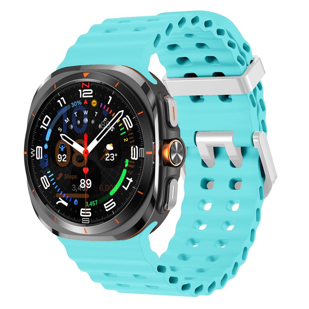 Морской ремешок для Samsung Galaxy Watch ultra Ремешок 47 мм Аксессуары Двухцветный Спортивный силиконовый Браслет Galaxy Watch 7 ultra Ремешки
