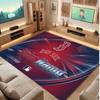 Boston Red Sox Personalized Crystal Velvet Carpet, Customized Name Text Soft Anti‑Slip Rug for Living Room Bedroom