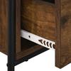 Nightstand 2 pcs. Smoked Oak 40 x 30 x 50 cm Engineered Wood