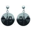 [K2429] - Ruthenium 'Paris' Steel Buckles - 18 Mm