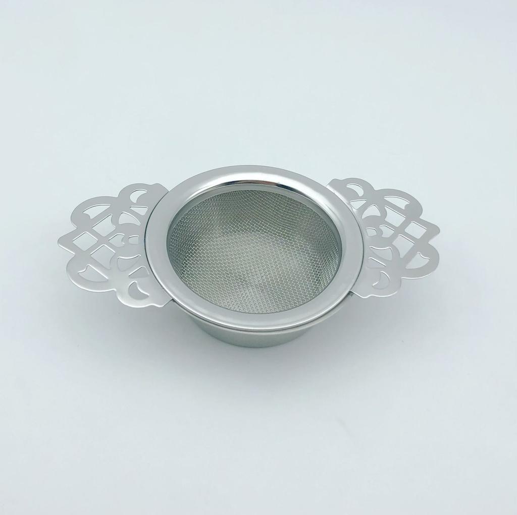 Double-layer Fine Mesh Tea Strainer Stainless Steel Filter Sieve Teaware Lace Tea Drain Useful Tea Infusers Kitchen Accessories