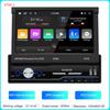 1Din Car Radio Player 7 Inch MP5 Player Retractable Touch Screen Car Wireless CarPlay Android Auto Mirror Link Video WIFI GPS