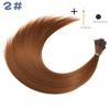 10pcs/set Colorful Straight Hair Extensions DIY Heat Resistant Synthetic Hair Extensions 16 Inch