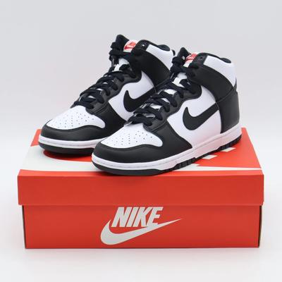 DD1869-103 Dunk High Panda Black White University Red (Женский)