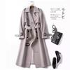 Trench Coat Women In the Long Section of the Spring and Fall New Korean Version of the Large Size Coat Over the Knee Jacket