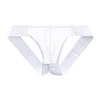 Men Briefs Low Waist Solid Color Thongs Solid Color Mesh Yarn Splicing Ultra Thin Sexy Briefs Breathable Underwear