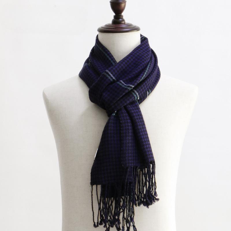 Качающийся и зимний модный мужской шарф Qiandongge из чистой шерсти, шаль, двойного назначения