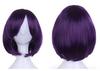 Pumpkin Parade Wig Set Short Bob Medium Full with Stand Royal Purple 3-piece