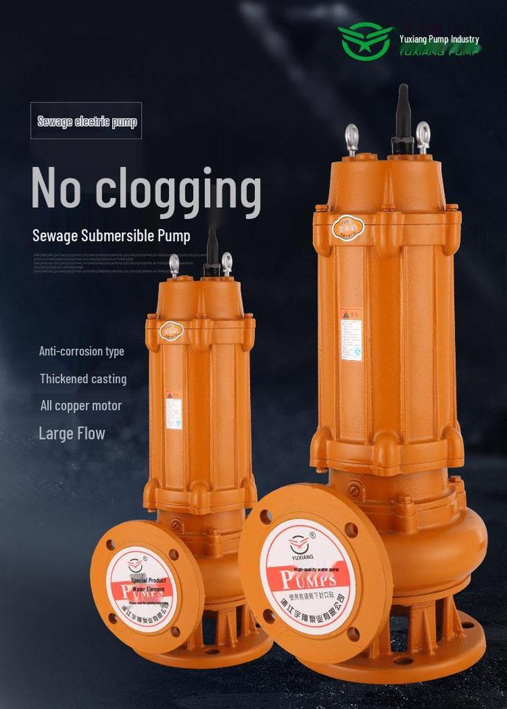 Yuxiang 80JYWQ40-15-4 Sewage Sludge Basement Agitating Submersible Pump