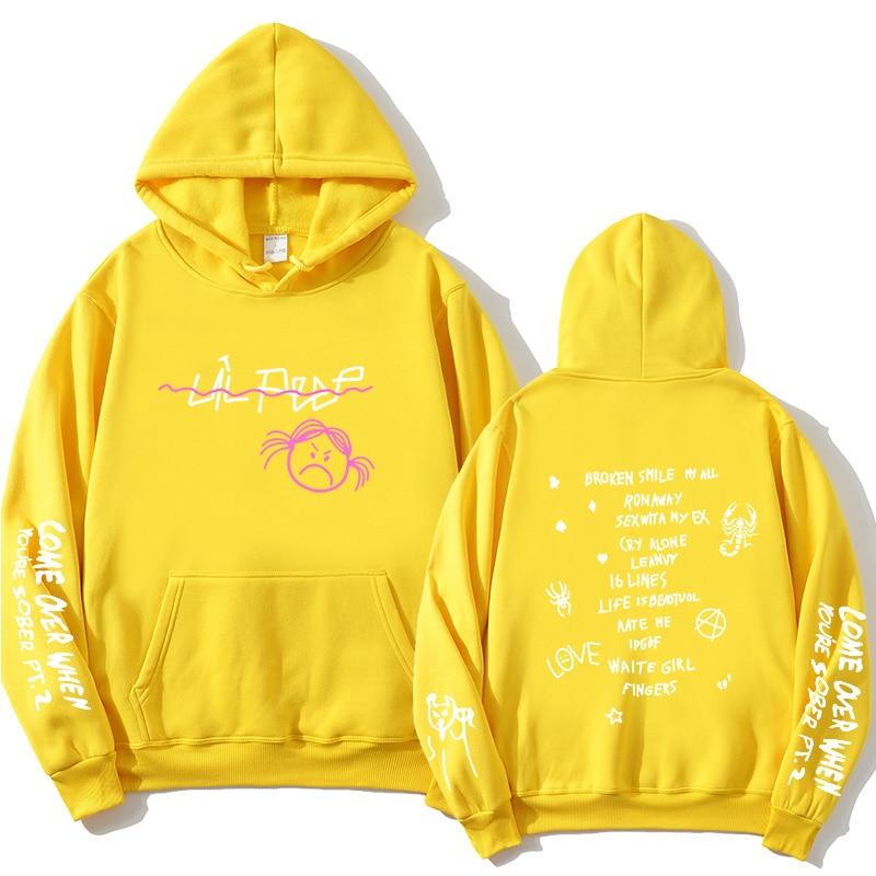 Мужские и женские толстовки с капюшоном для пар Lil Peep, мужские толстовки с капюшоном, пуловер с капюшоном, уличная толстовка с капюшоном