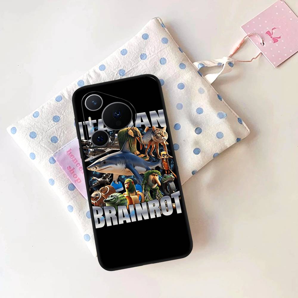 I-ITALIANS B-Brainrot Creative Animal Phone Case For Huawei P 8 9 10 20 30 40 50 Pro Lite Psmart Honor 10 Lite 70 Mate 20lite