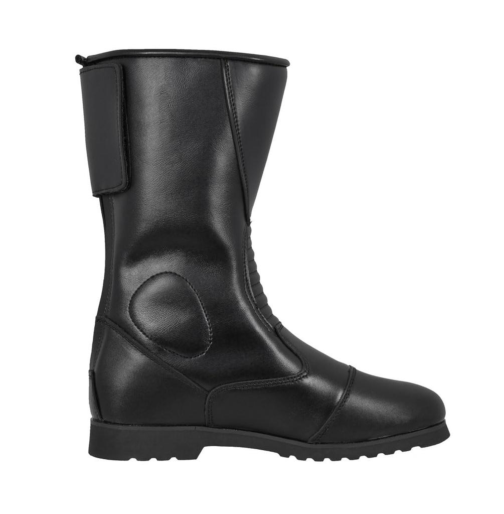 KOMINE Мотоциклетные ботинки на молнии сзади, размер K202 302, черные, 28,0 см,