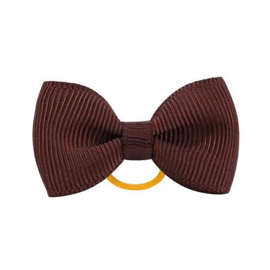 Puppy Dog Hair Bows with Rubber Bands Handmade Small Bowknot Dog Hair Accessories Pet Grooming Supplies