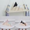 3Pcs/Set Nordic Wooden Triangle Mountain Ornaments Home Bedroom Decoration Gift