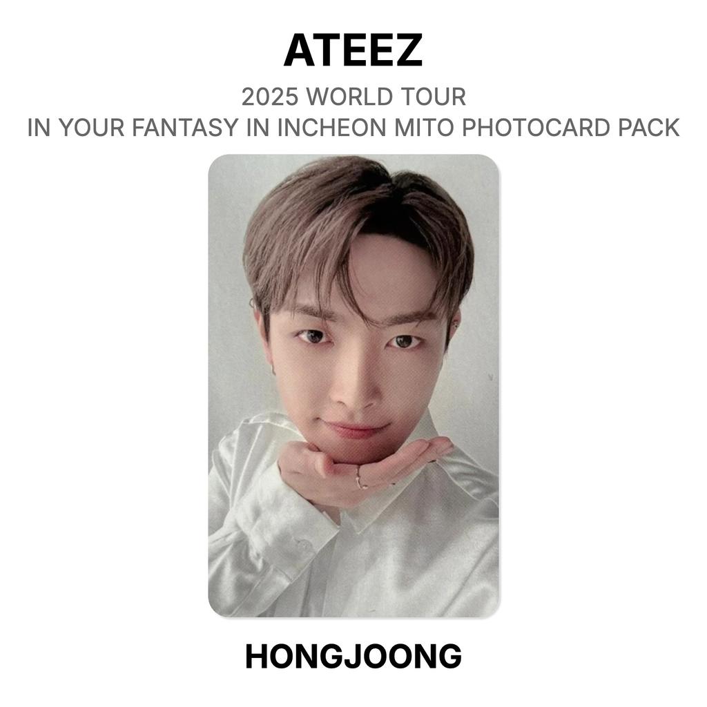 ATEEZ 2025 МИРОВОЙ ТУР В ВАШЕЙ ФАНТАЗИИ В ИНЧХОНЕ МИТО ПАК ФОТОКАРТОЧЕК Официальная фотокарточка